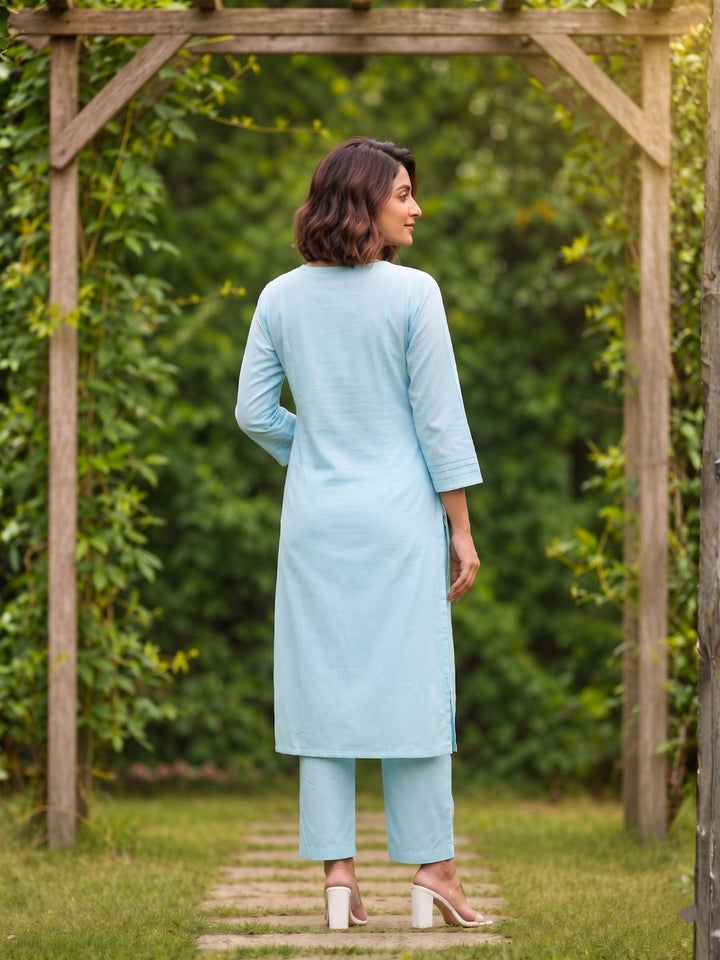 Shanti Tiffany Printed Work Suit Set