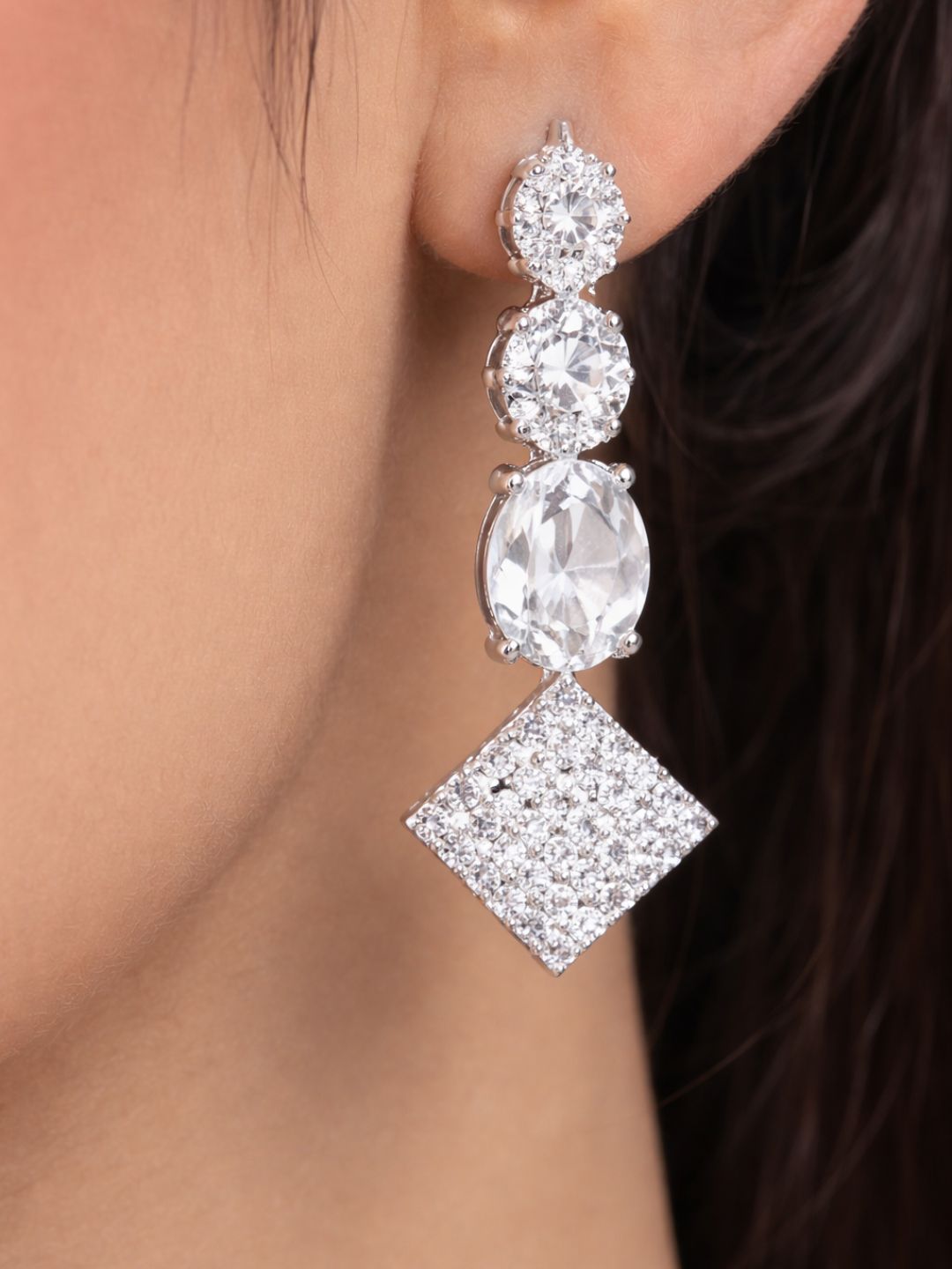 Nayra diamond necklace with earings set