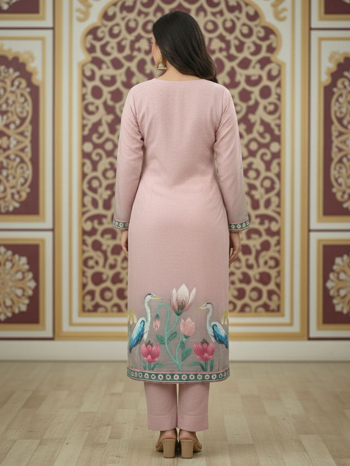 Reet Mauve Printed Work Suit Set