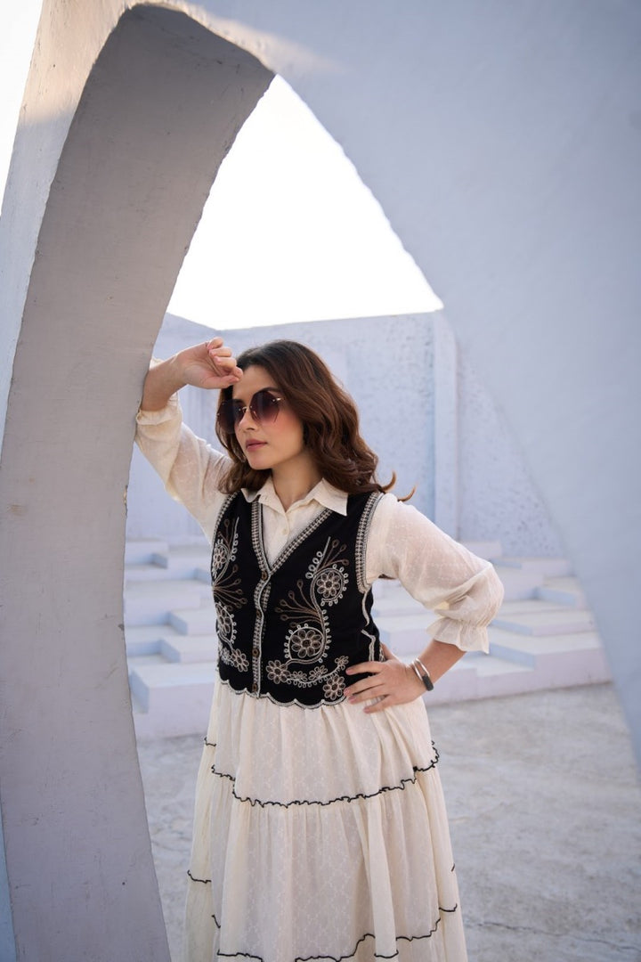 Tatva magnolia cotton jacket dress
