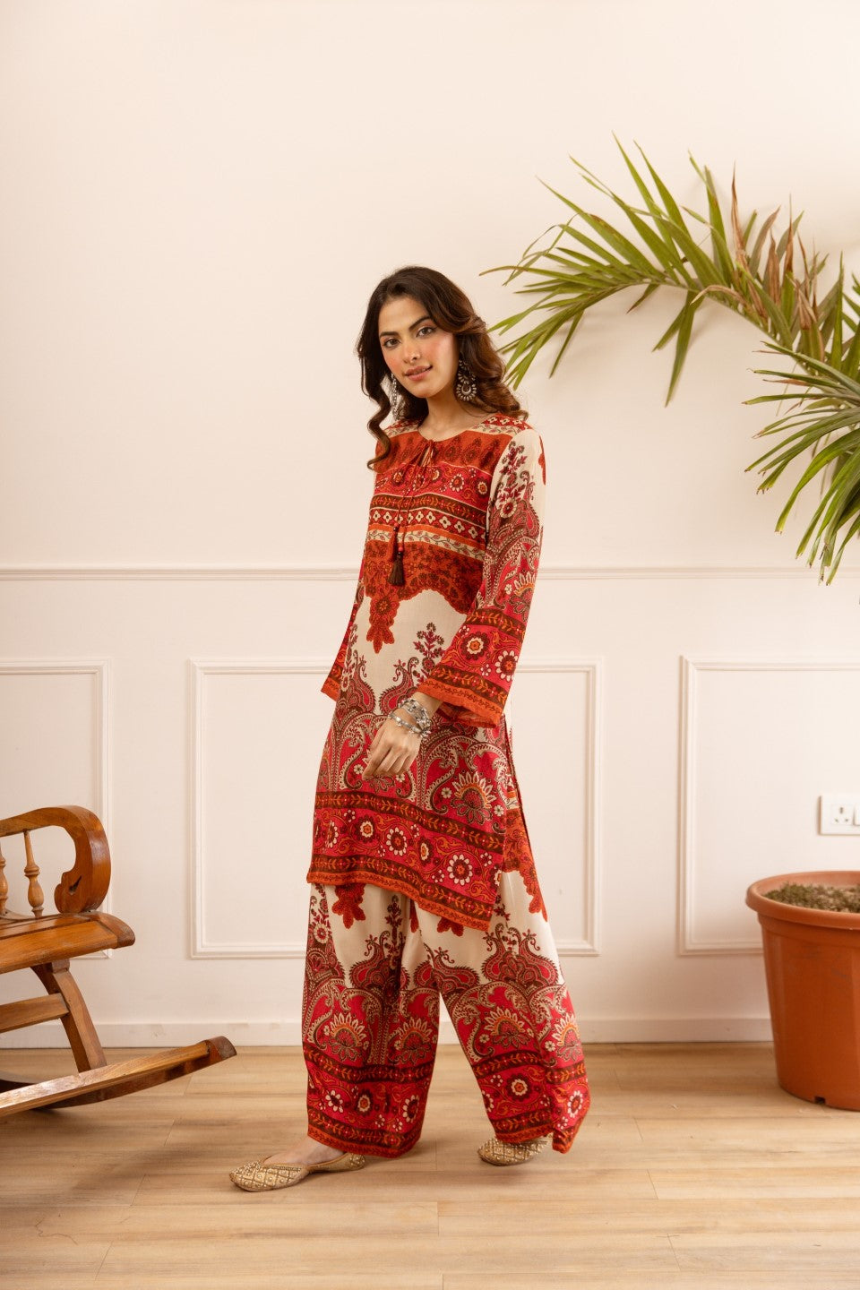 Karen fire cotton co-ord set