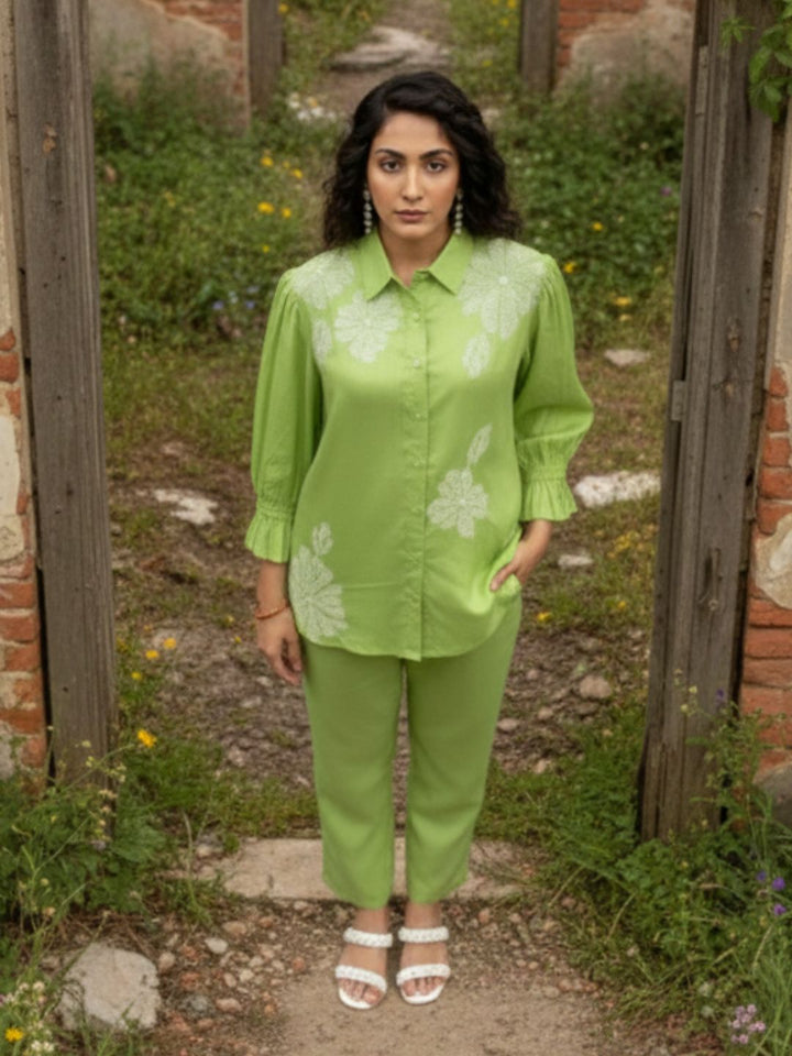 Holly pear Embroidered Co-ord Set