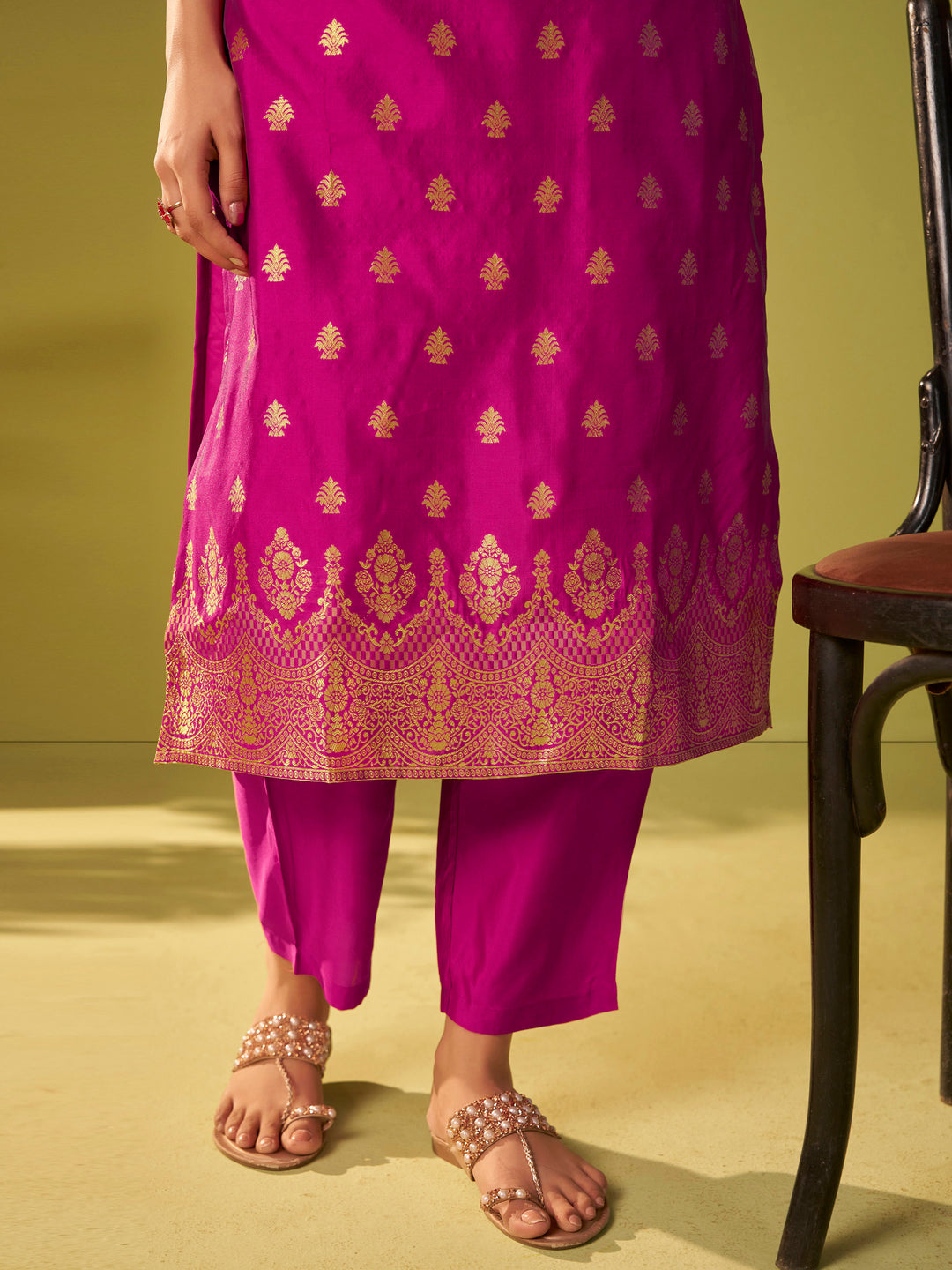 Nisha Rose Heavy Suit Set