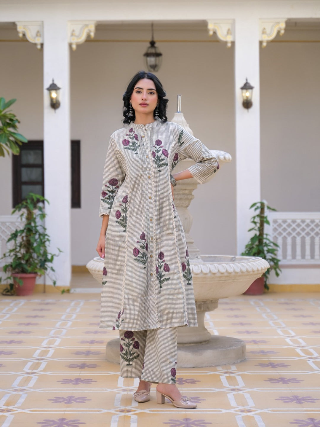 Mayri Hydren Cotton Kurta Pant Set