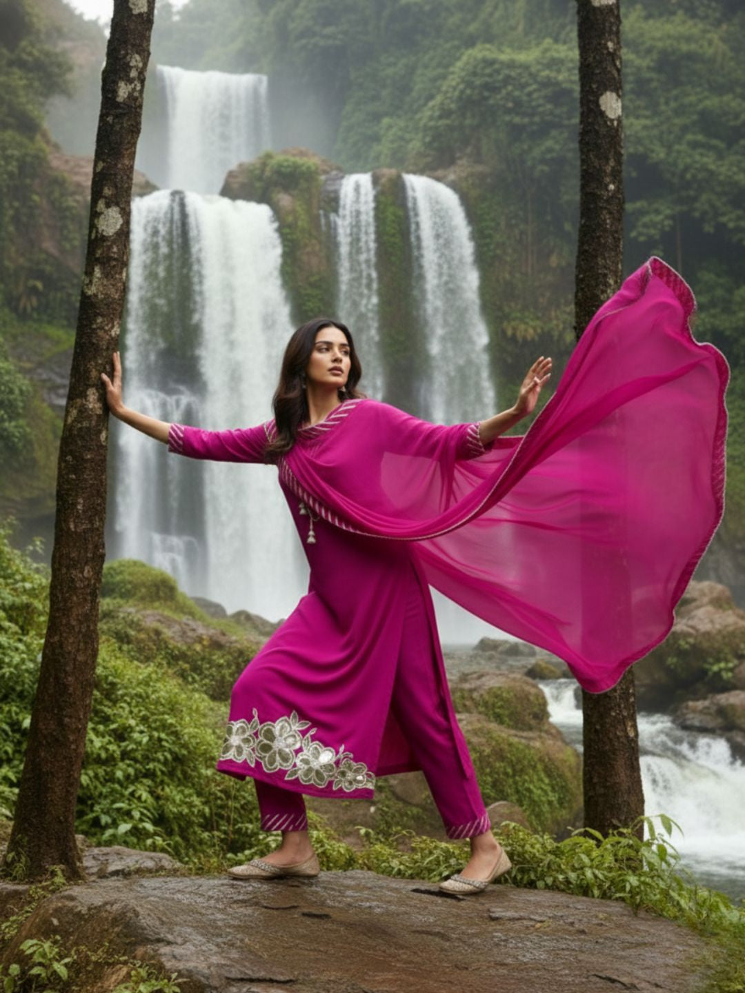 Albeli cameo premium work suit set