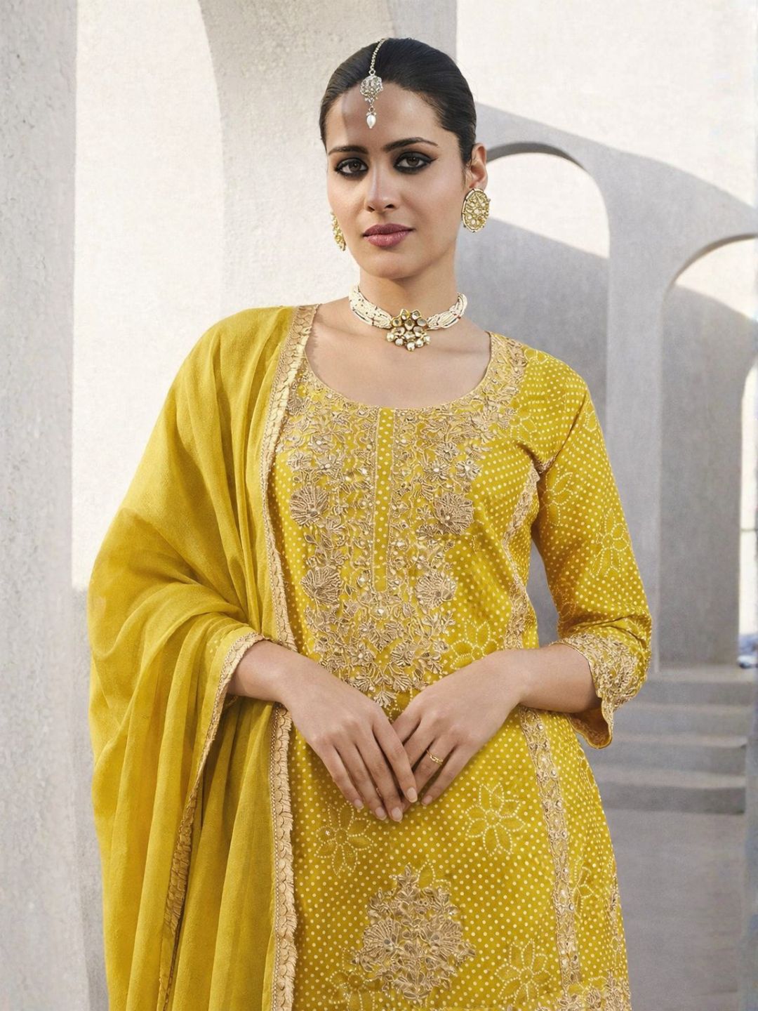 Zarkash Amber Full Work Suit Set