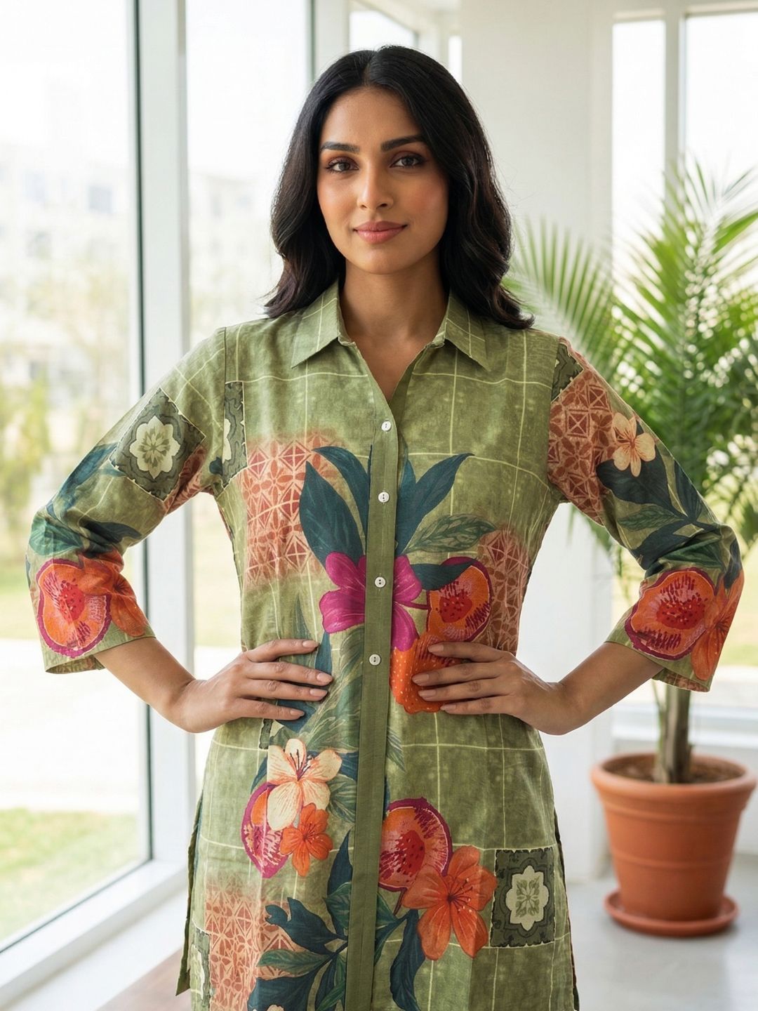 Akshara kelly printed Cotton co-ord set