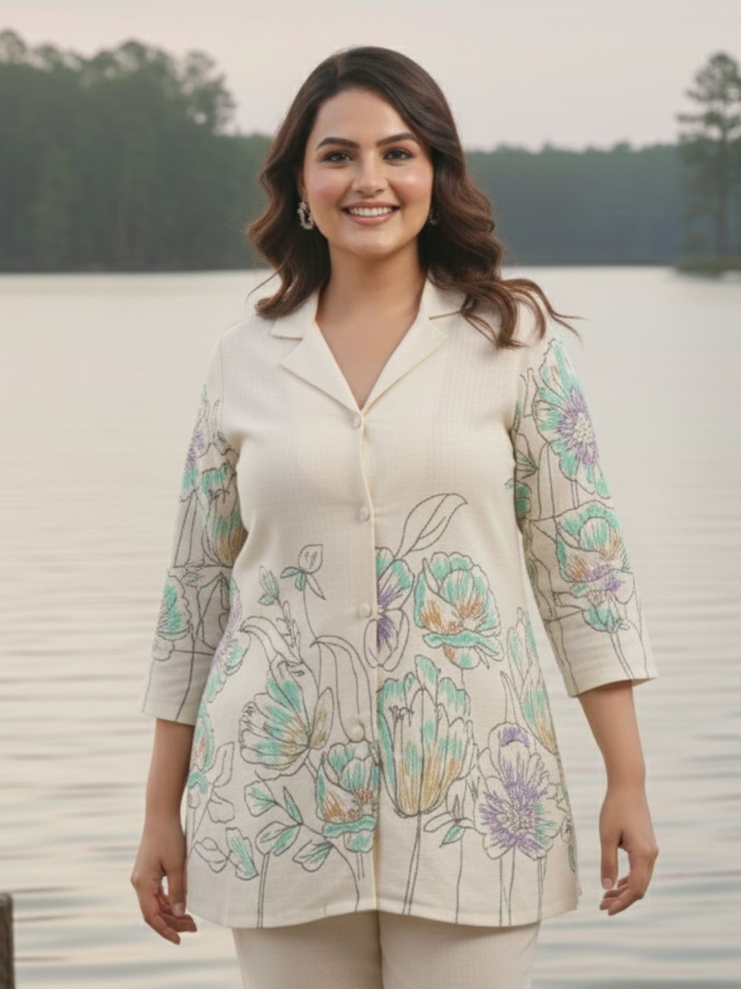 Hardik Snow Printed Cotton Co-ord Set