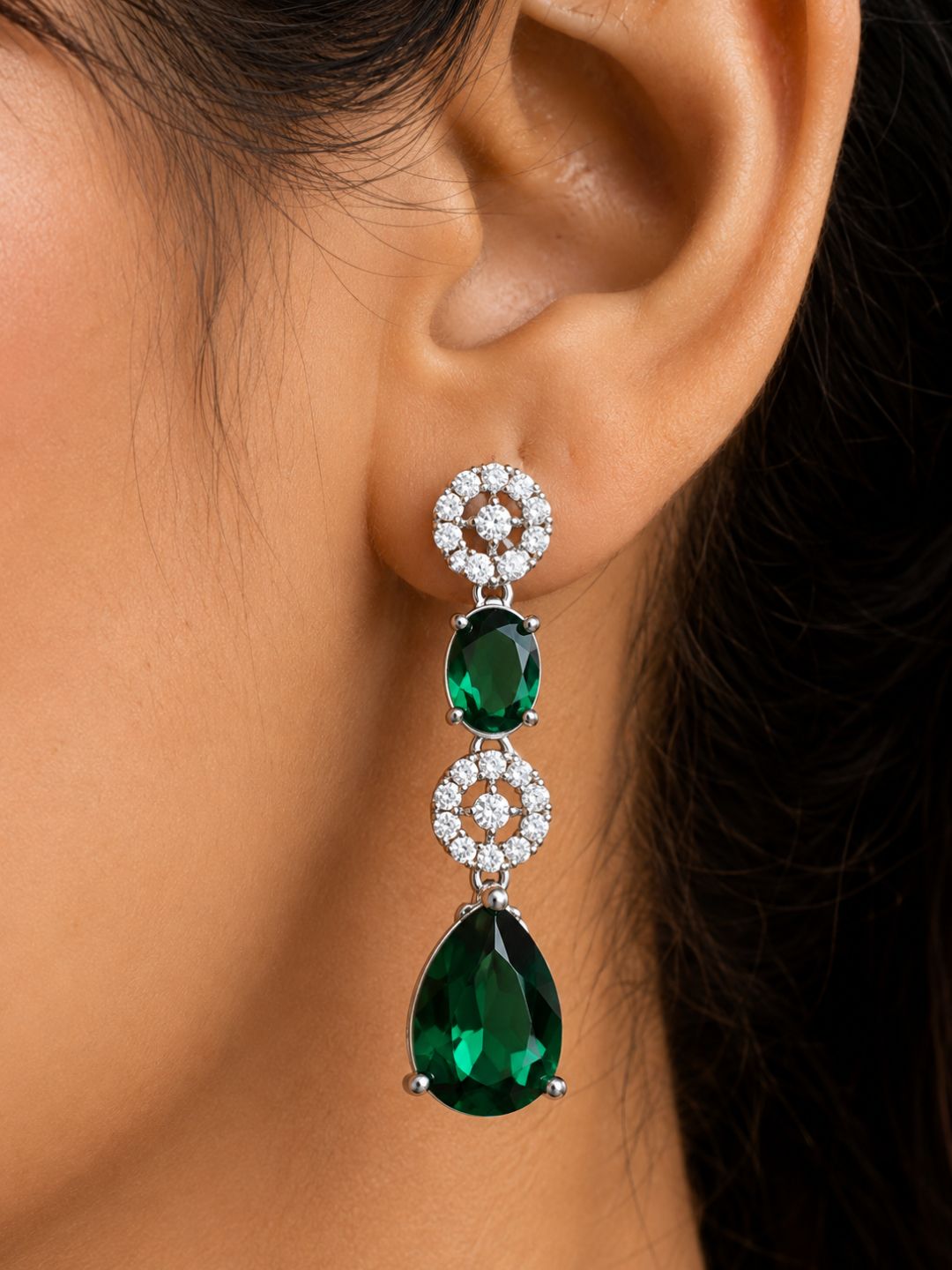 Nayra diamond necklace with earings set