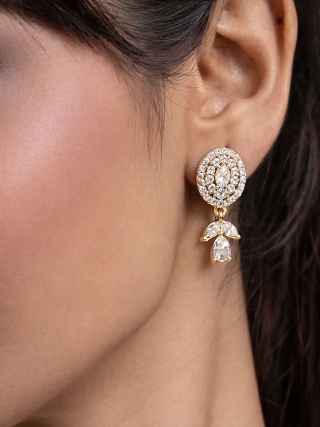 Rivaaz diamond Mangalsutra with earings set