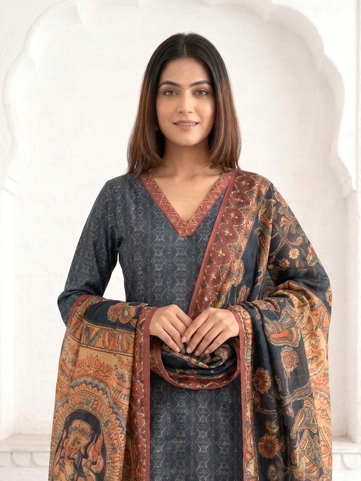 Katy Midnight Printed Suit Set