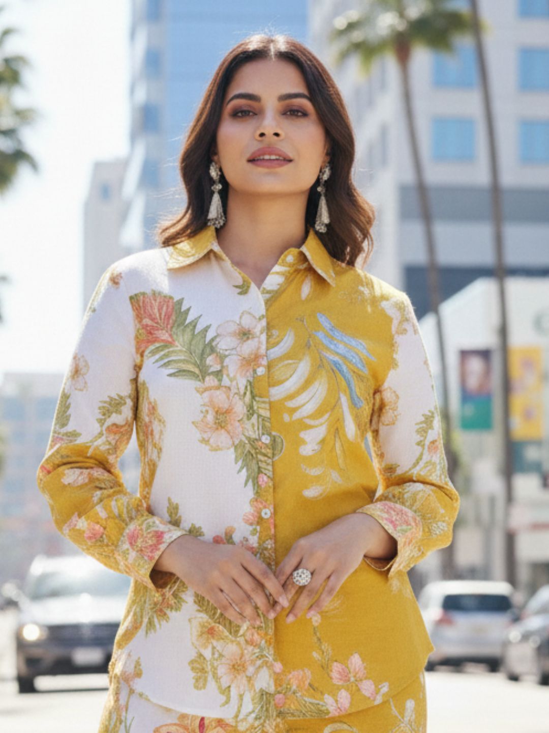 vastramaya amber cotton printed co-ord set