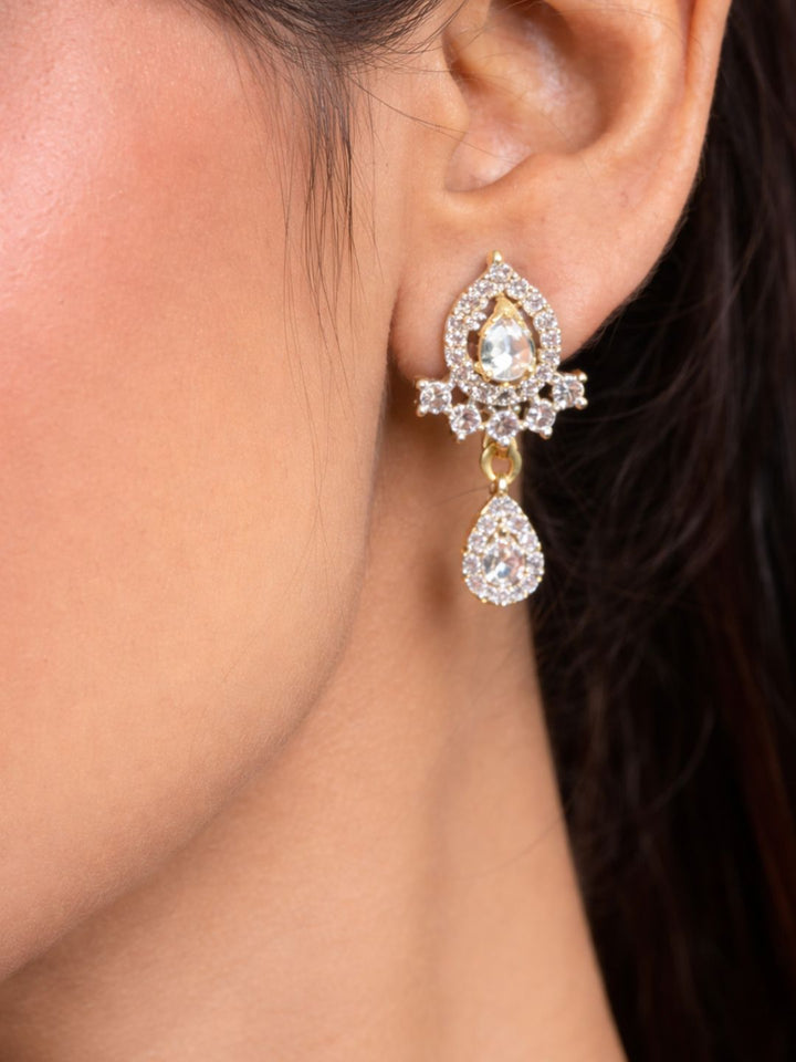 Rivaaz diamond Mangalsutra with earings set