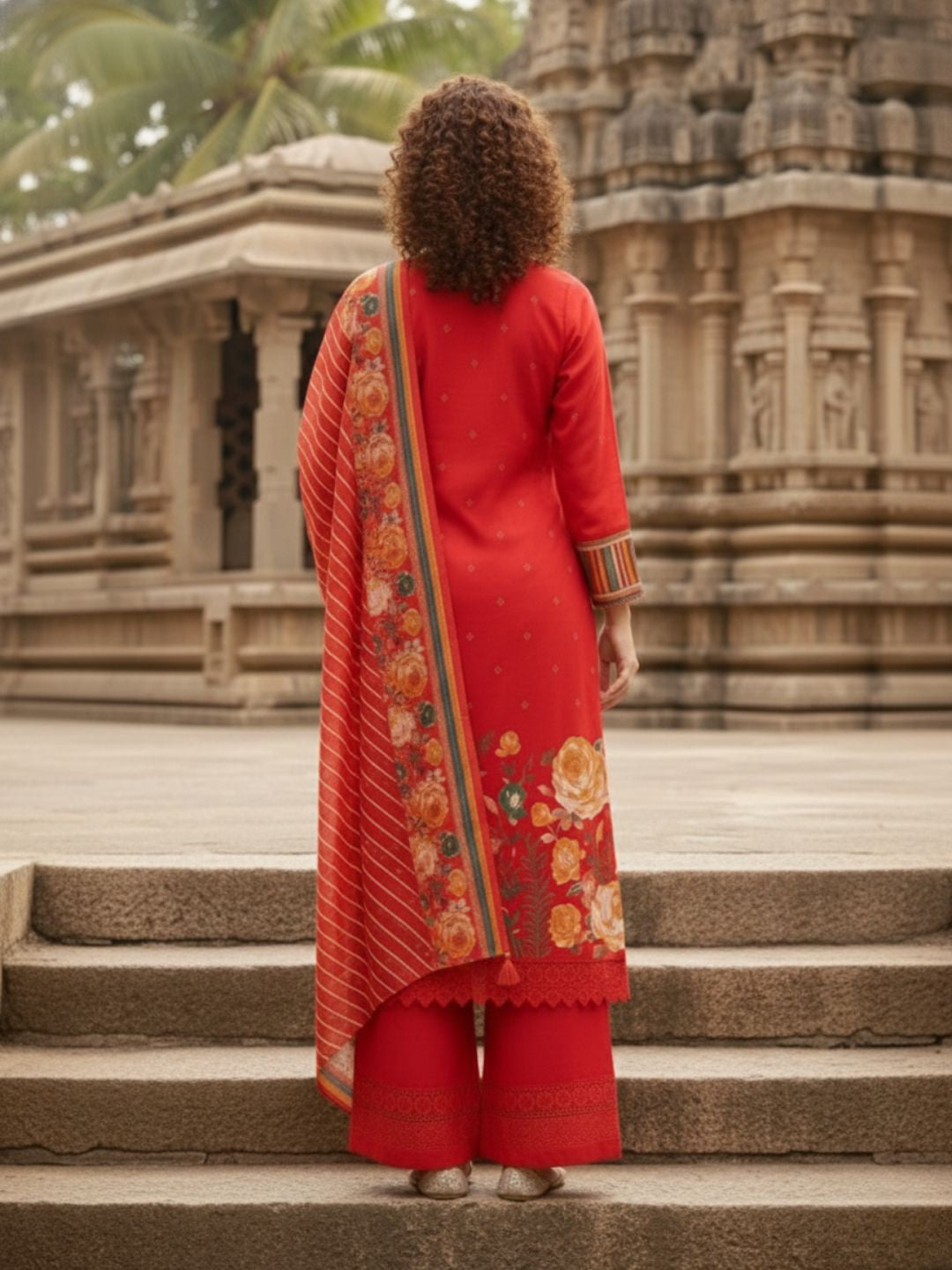 Kabool Scarlet Work Suit Set