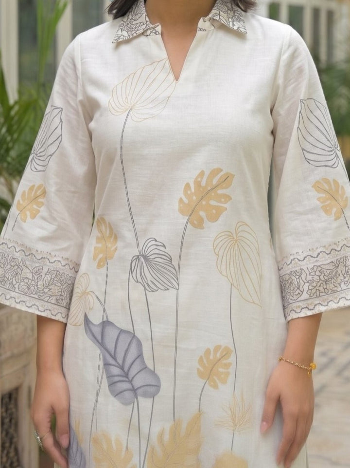 Dagdai Dove cotton printed co-ord set