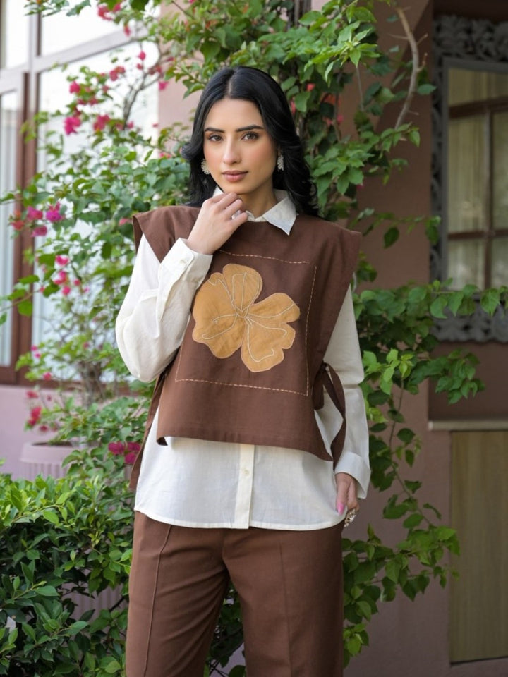 Tatva chicory cotton coord set