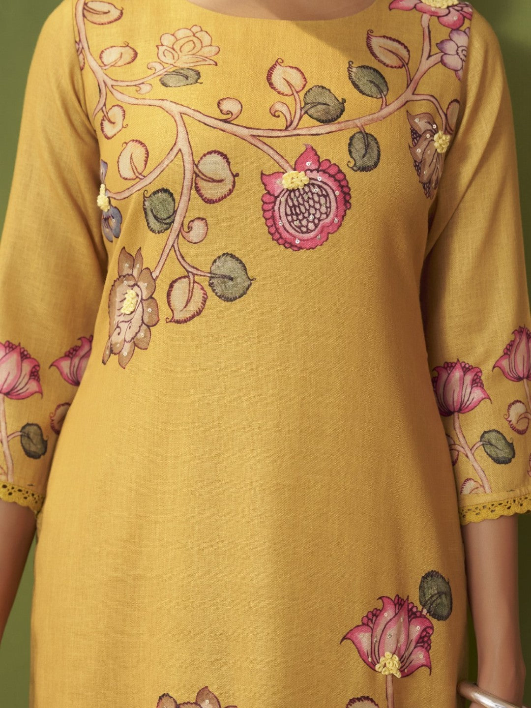 Itrh flax Cotton suit set