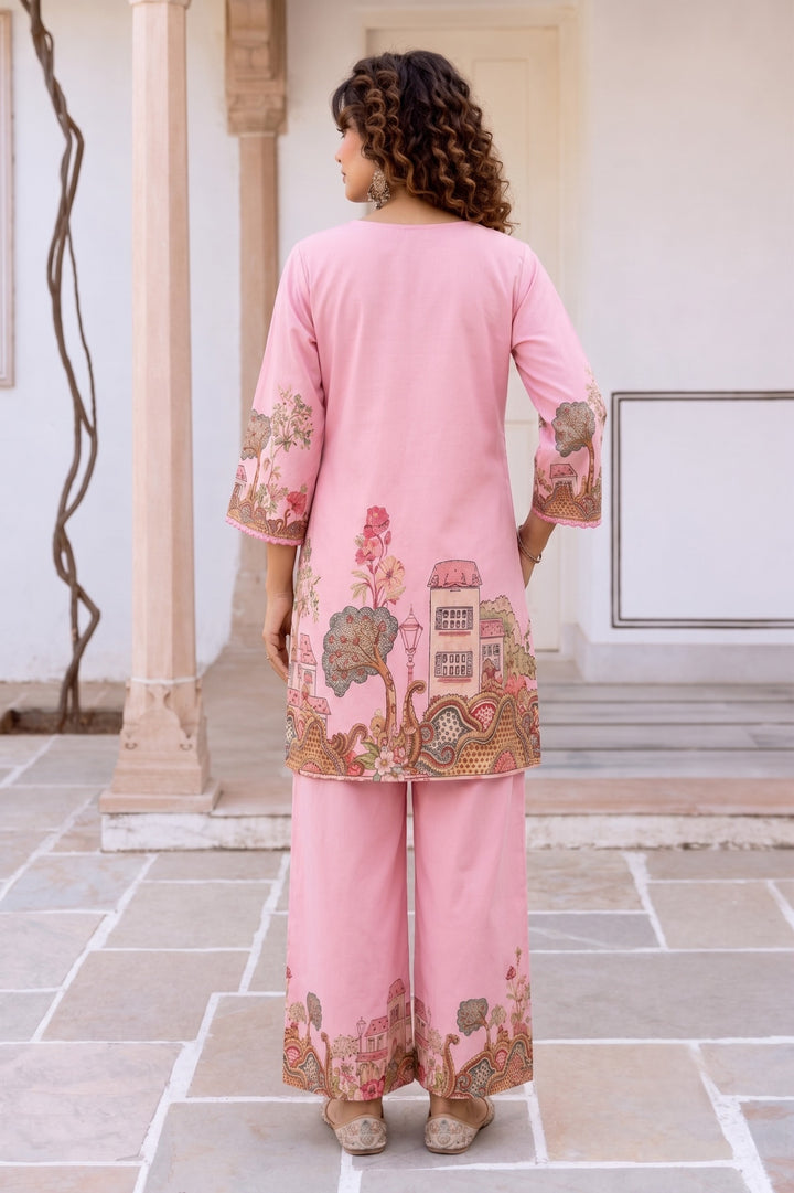 Itrh Blush Cotton Co-Ord Set