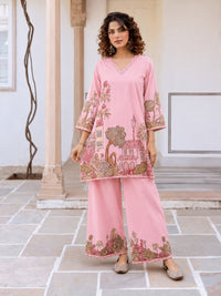 Itrh Blush Cotton Co-Ord Set