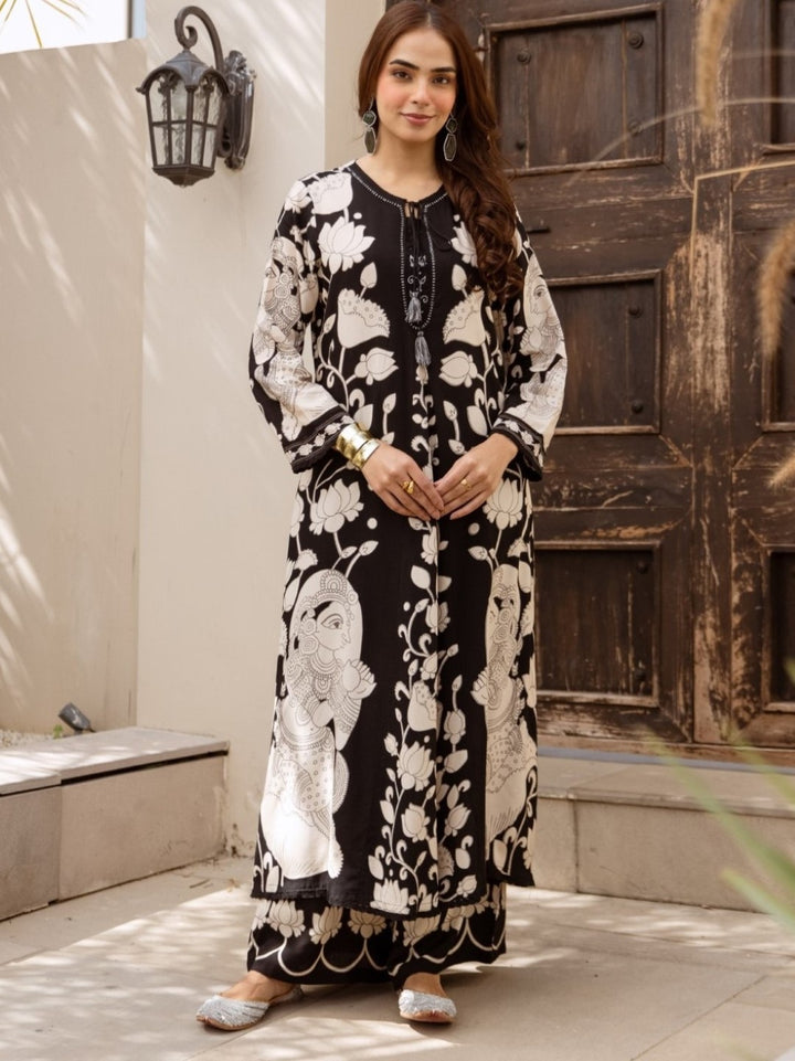Karen abbey printed kurta pant set