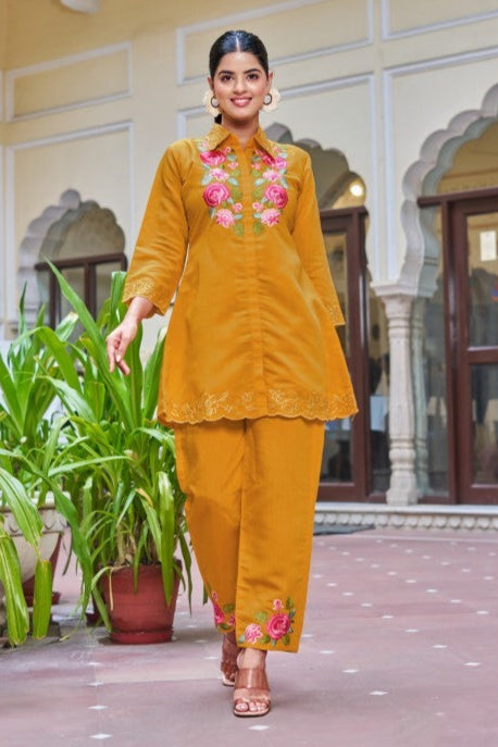 Darika Sunrise Embroidered Co-ord Set