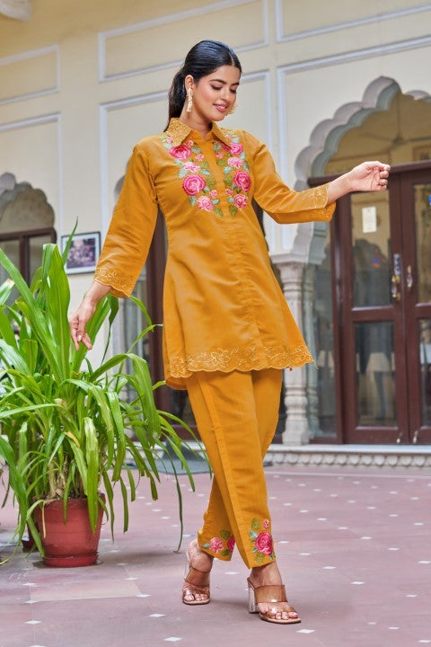 Darika Sunrise Embroidered Co-ord Set