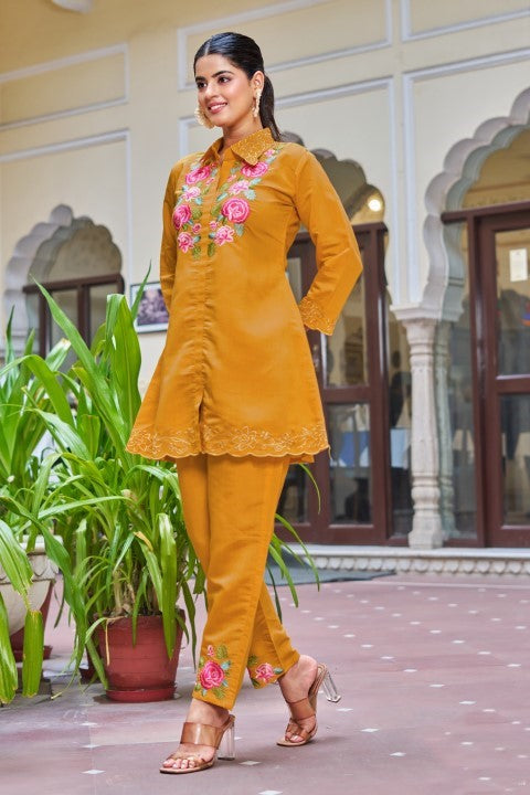 Darika Sunrise Embroidered Co-ord Set