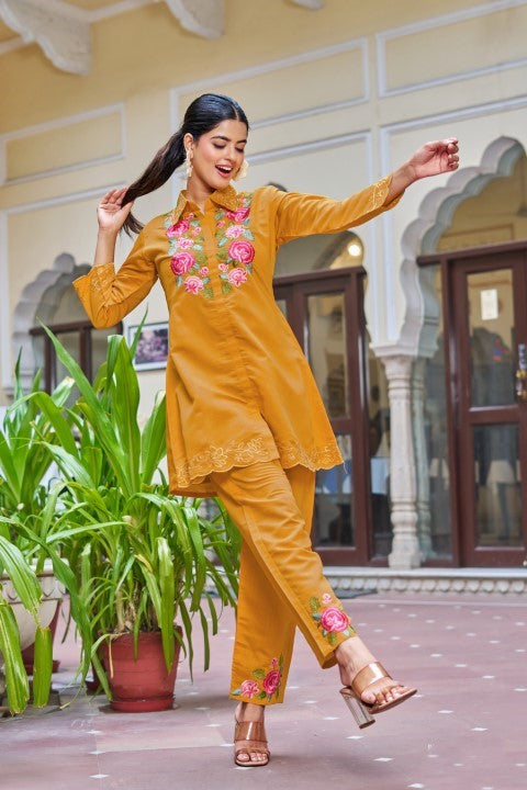 Darika Sunrise Embroidered Co-ord Set