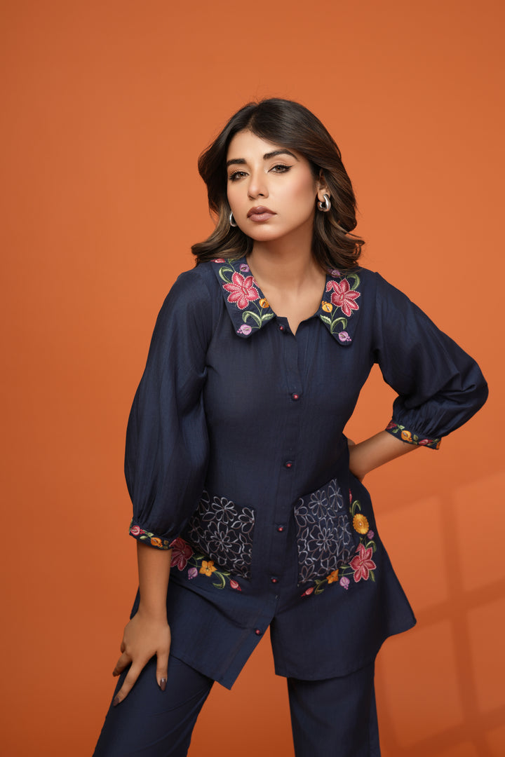 Darika Indi Embroidery Co-ord Set