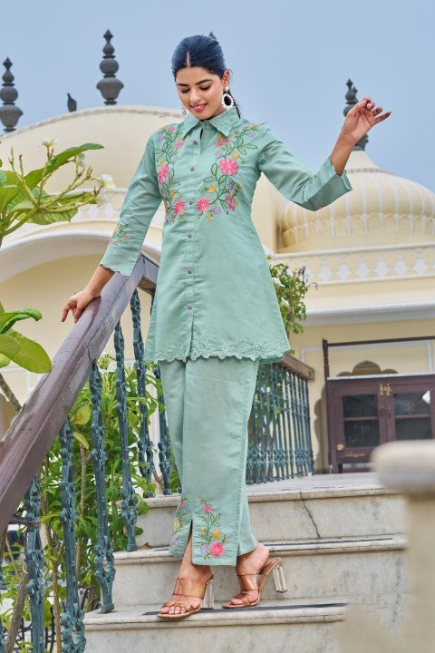 Darika Vivid Embroidery Co-ord Set