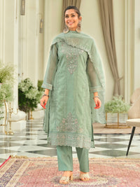 Adab minty full work suit set