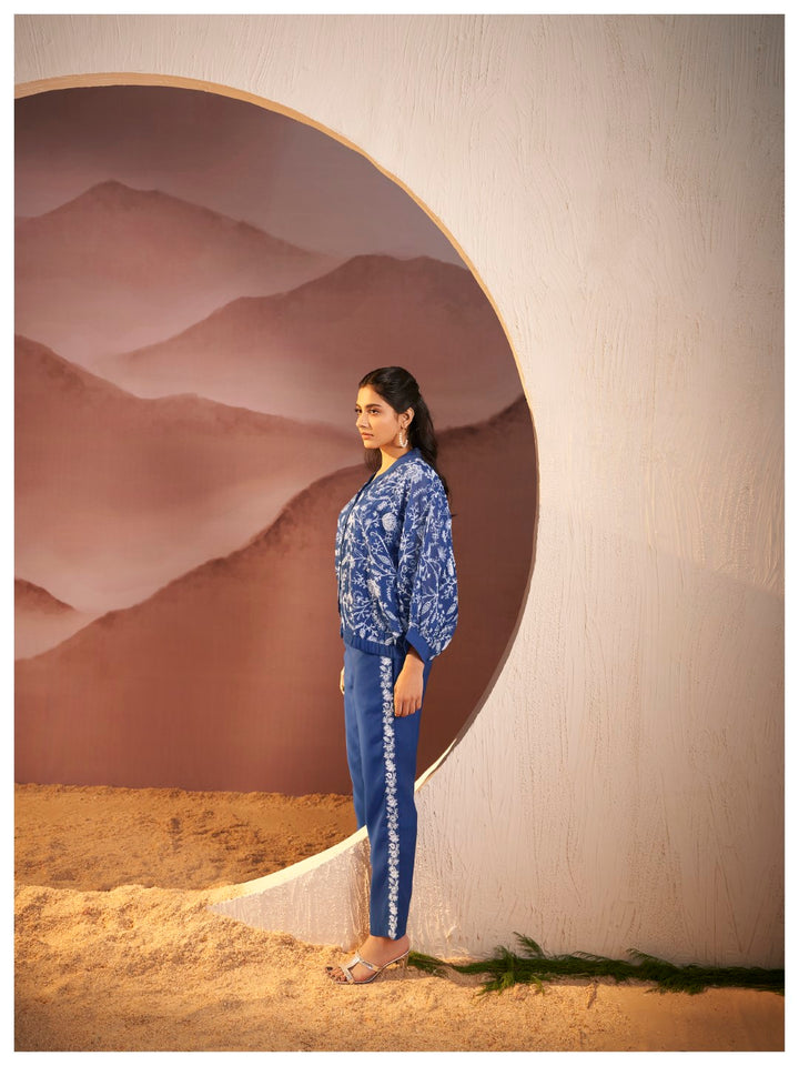 Kimaya azure work co-ord set