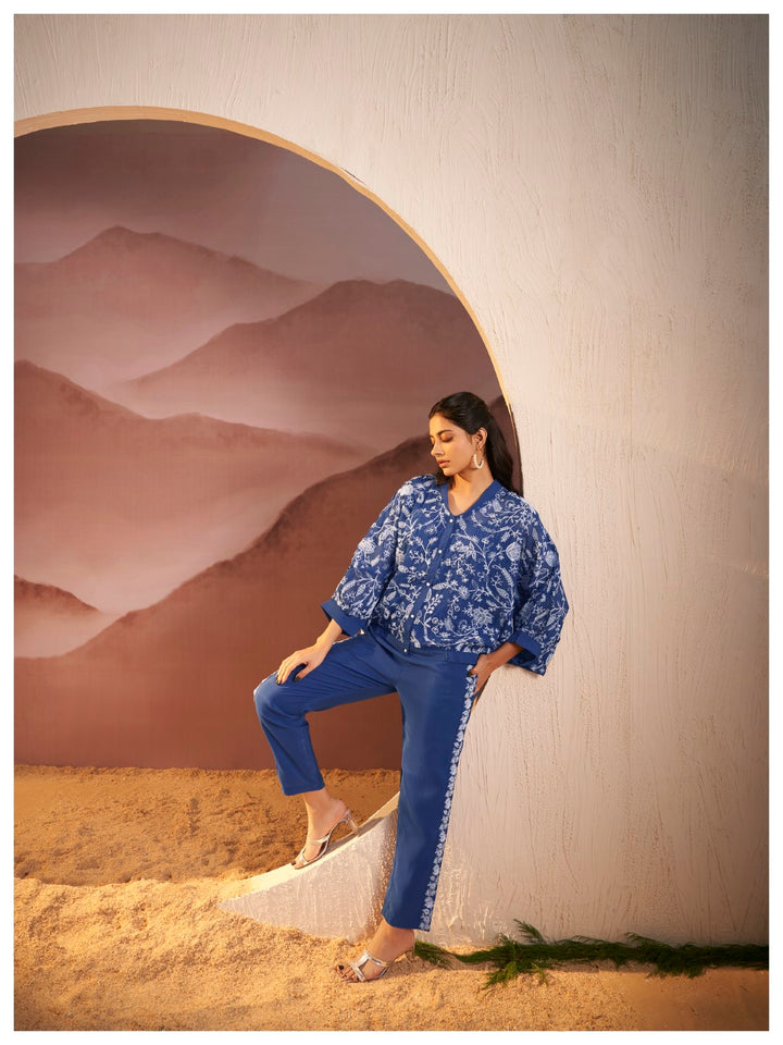 Kimaya azure work co-ord set