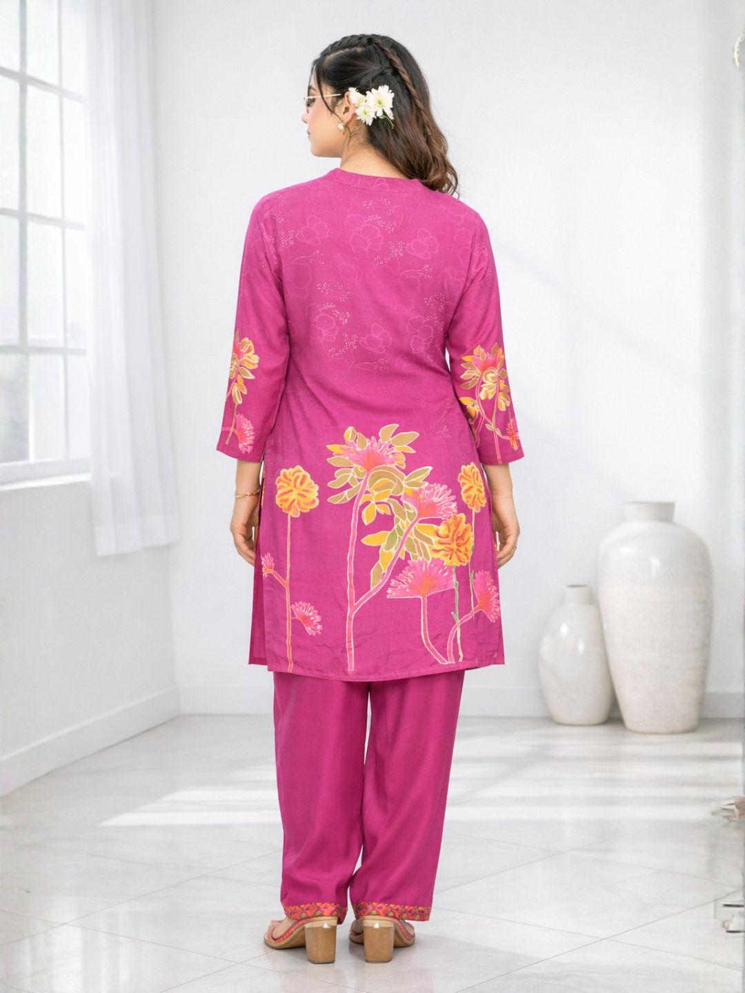 Palash flamingo premium co-ord set