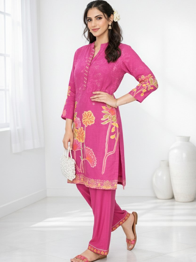 Palash flamingo premium co-ord set