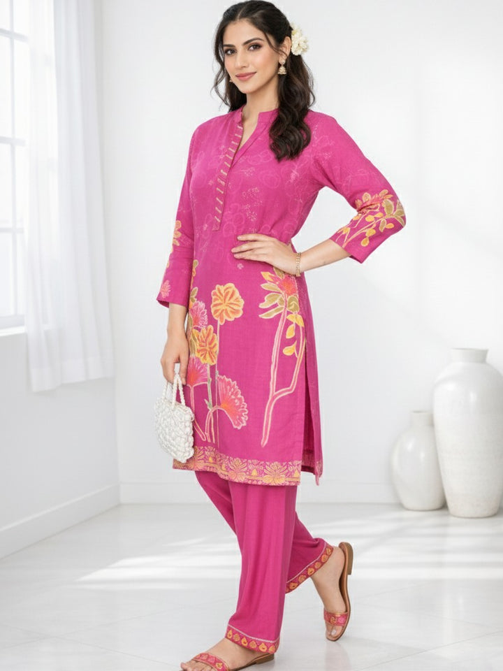 Palash flamingo premium co-ord set