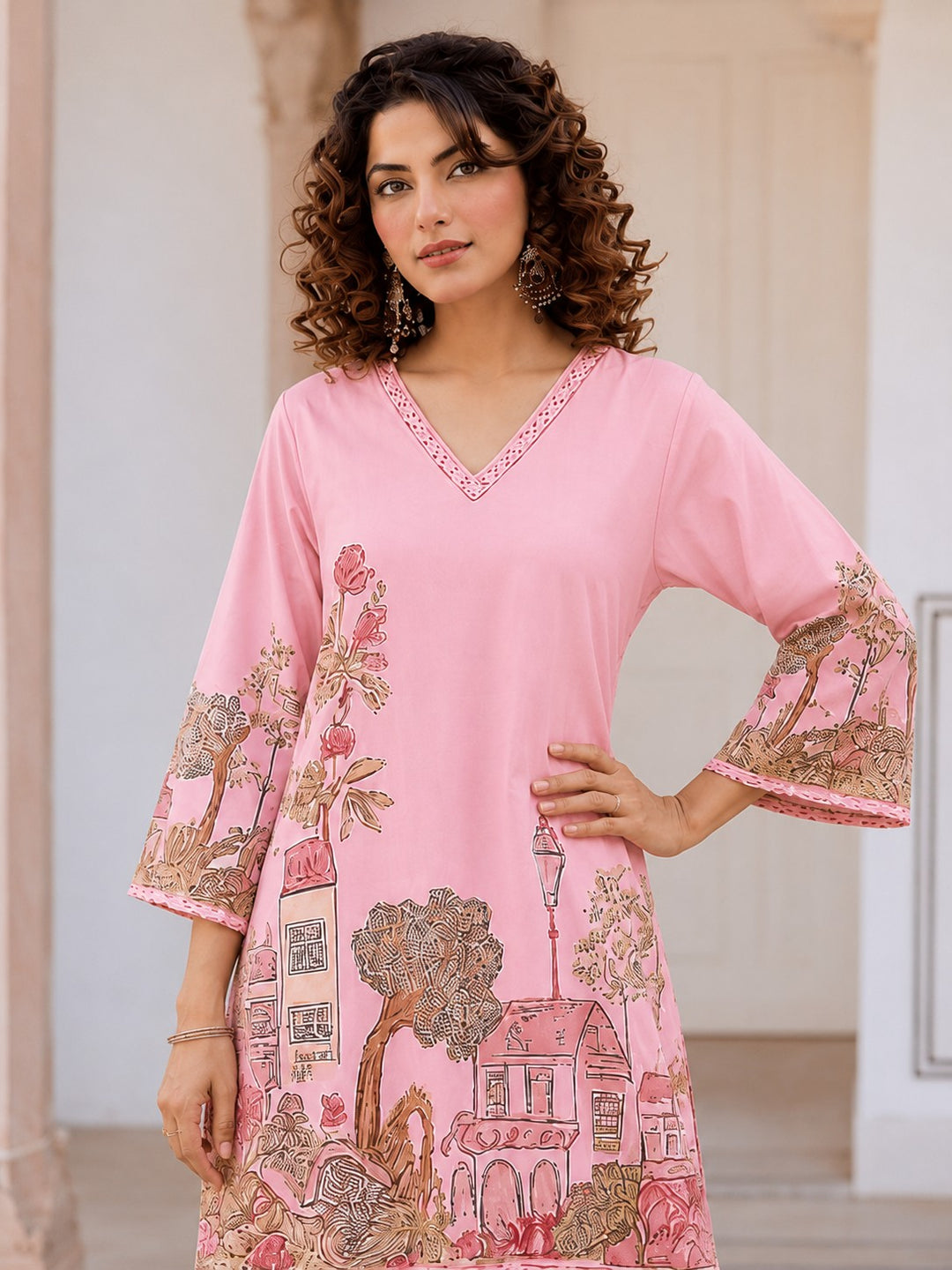 Itrh Blush Cotton Co-Ord Set
