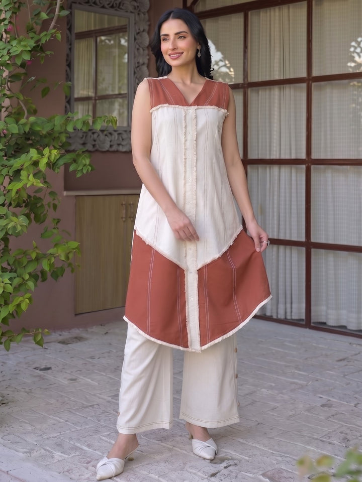 Tatva Cider Cotton Kurta Pant Set