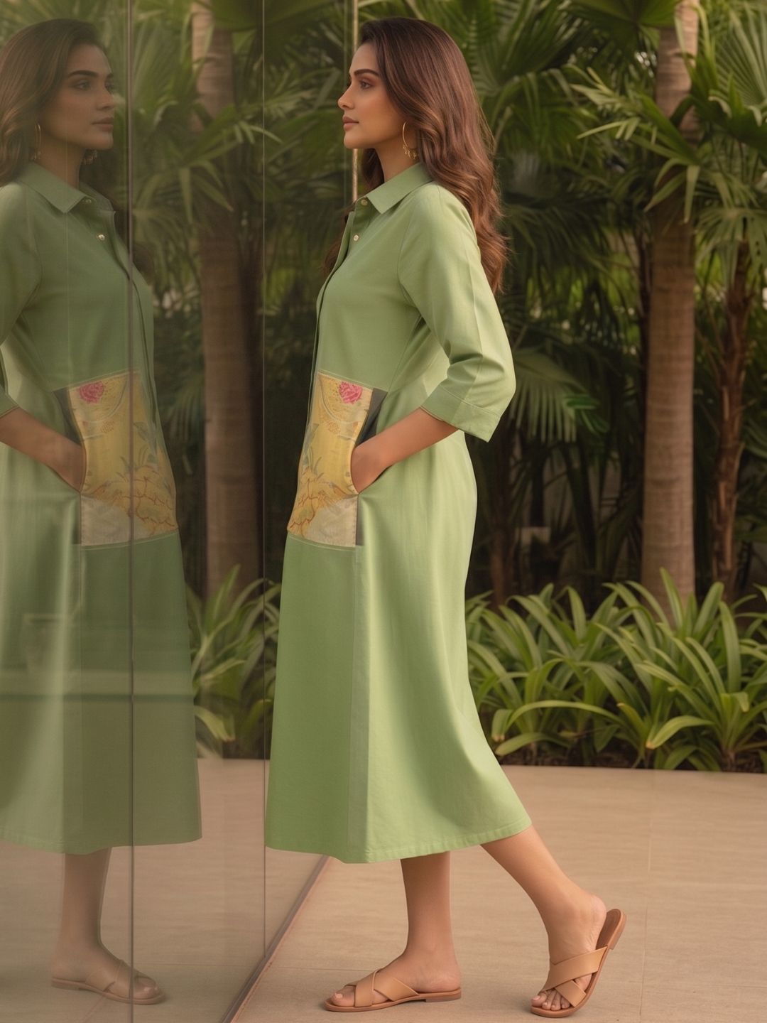 Ivanka Sage cotton dress