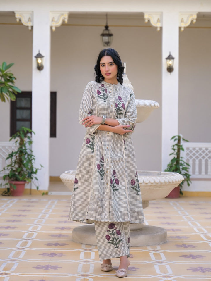 Mayri Hydren Cotton Kurta Pant Set