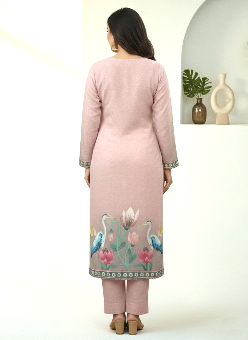 Reet Mauve Printed Work Suit Set