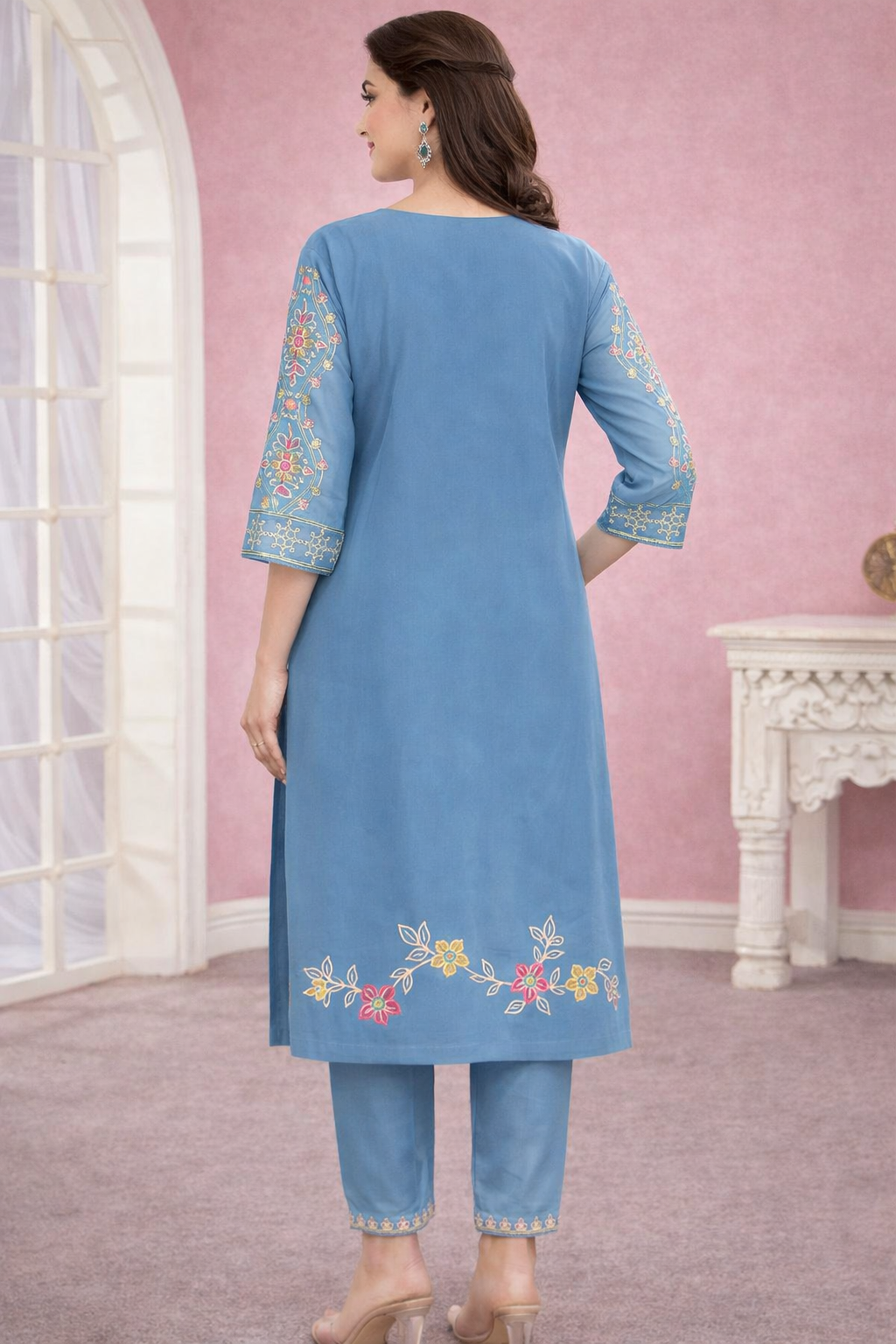Yami Cadet Embroidered Suit Set