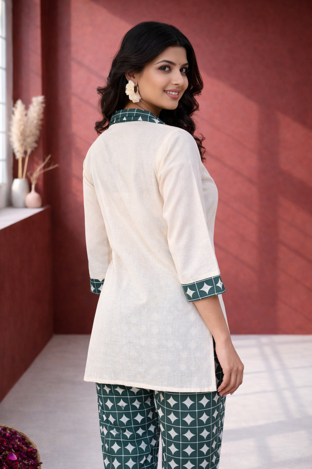 Vibha Peacock Printed Co-ord Set