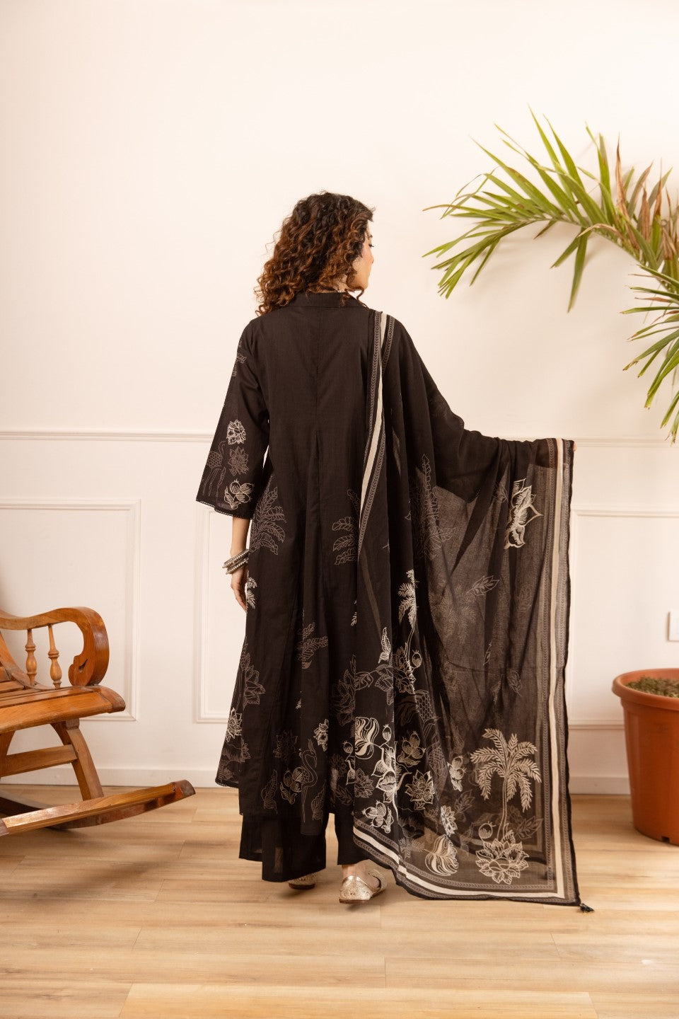Karen carbon cotton suit set