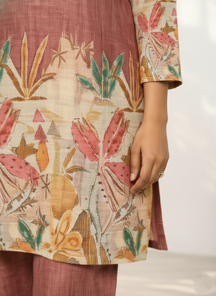 Reet Clay Printed Co-ord Set