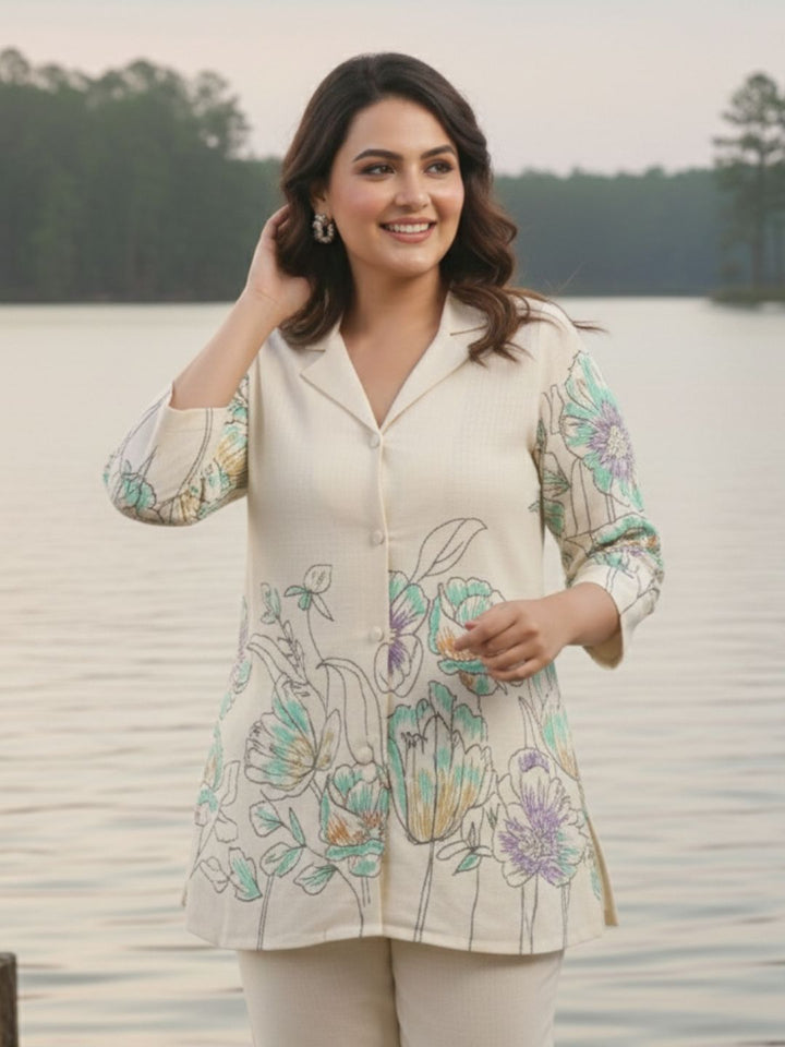 Hardik Snow Printed Cotton Co-ord Set