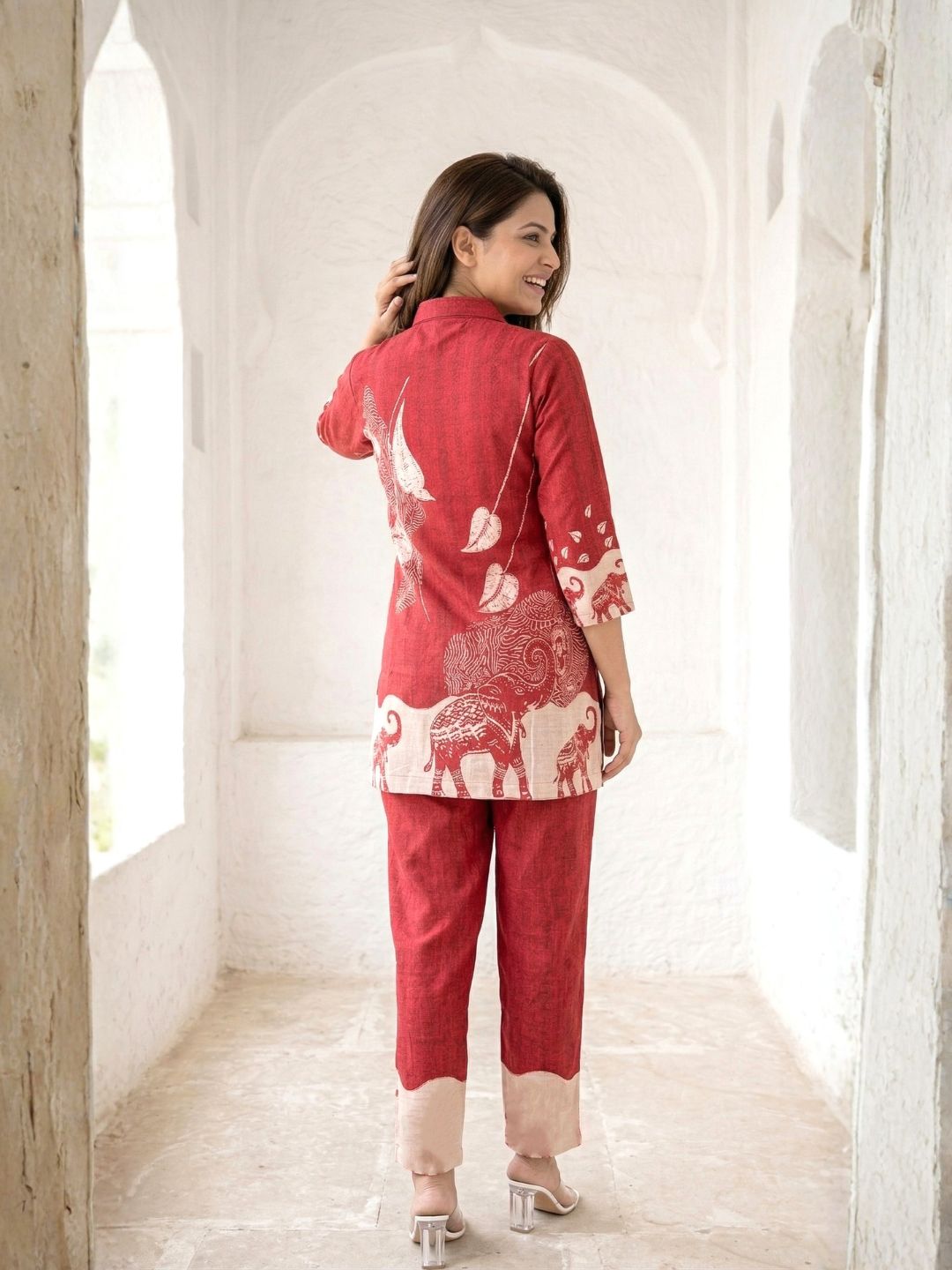 Akshara canta printed Cotton co-ord set