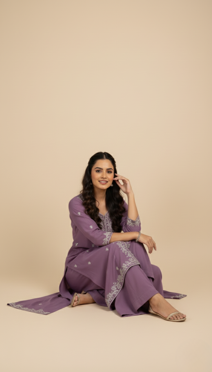 Rasā Lilac Handwork Luxury Set