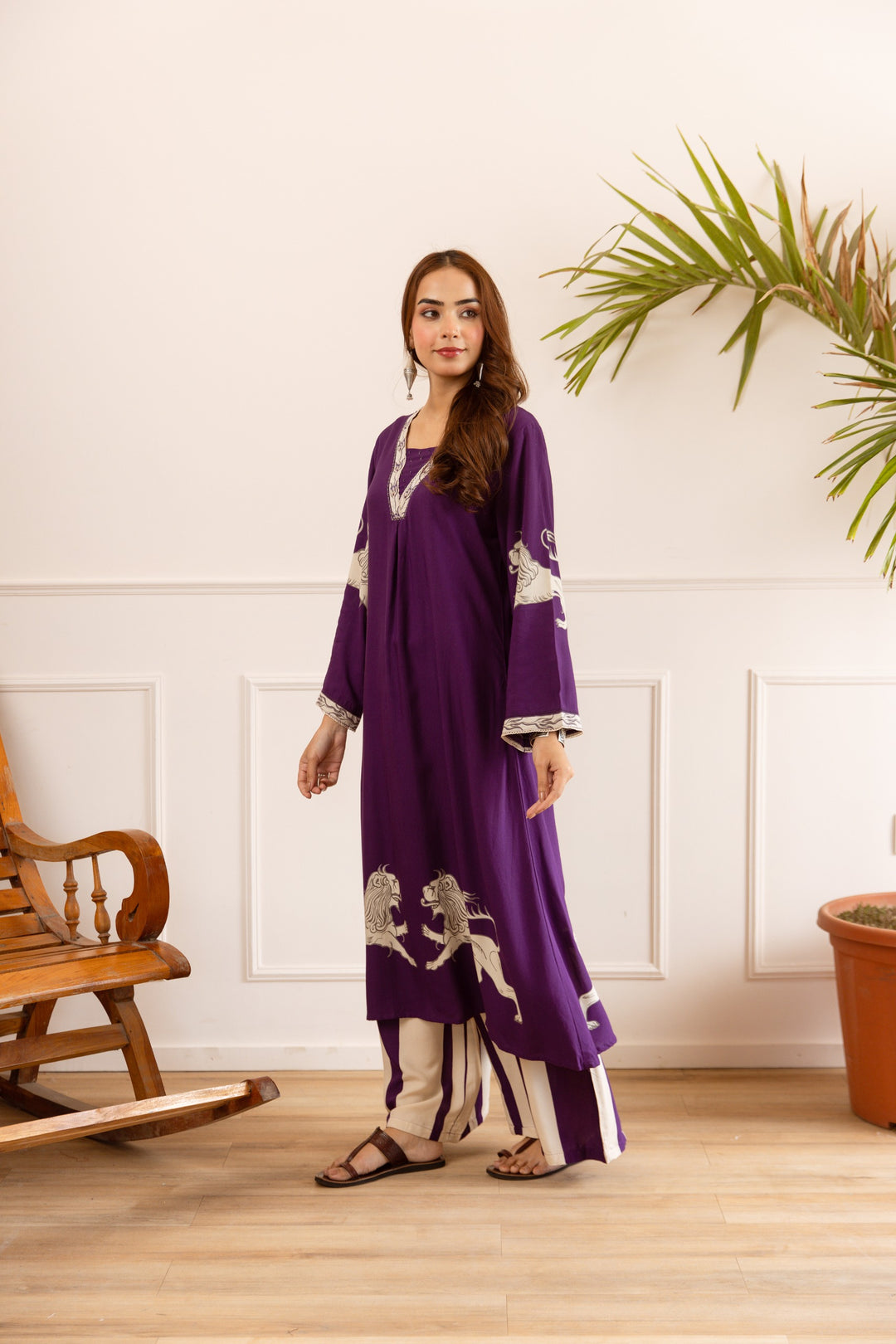 Karen munsell printed kurta pant set