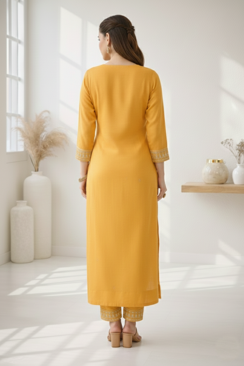 Palash sunshine full work suit set